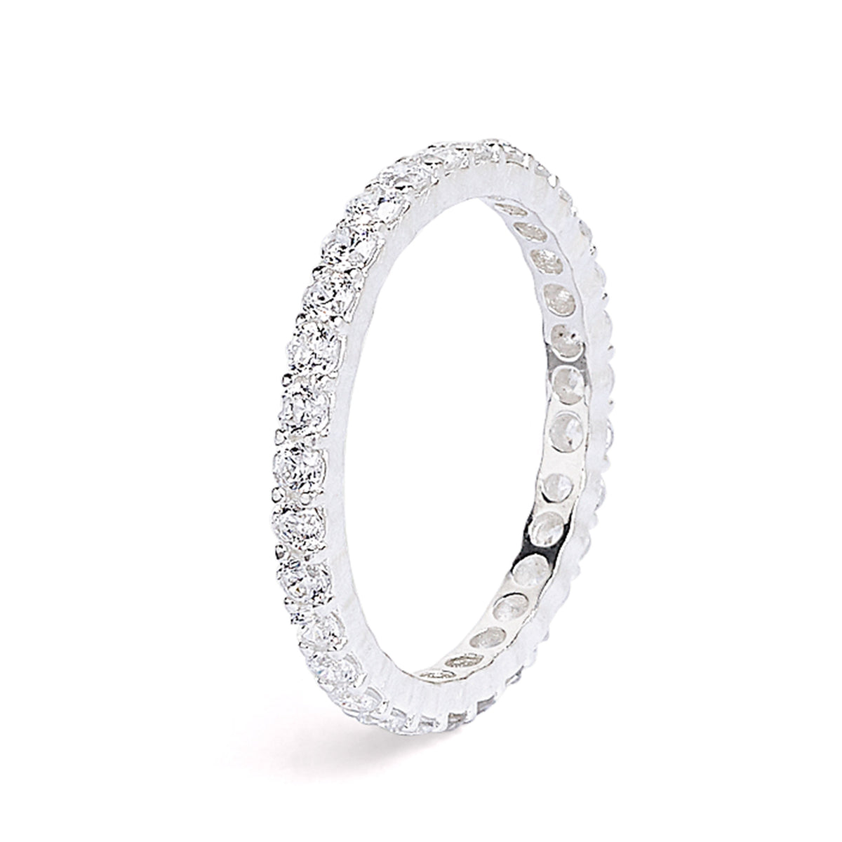 Ring Wellas von BERND WOLF aus 925er Sterlingsilber mit Zirkonia, Designlinie Sparkling Pavé.
