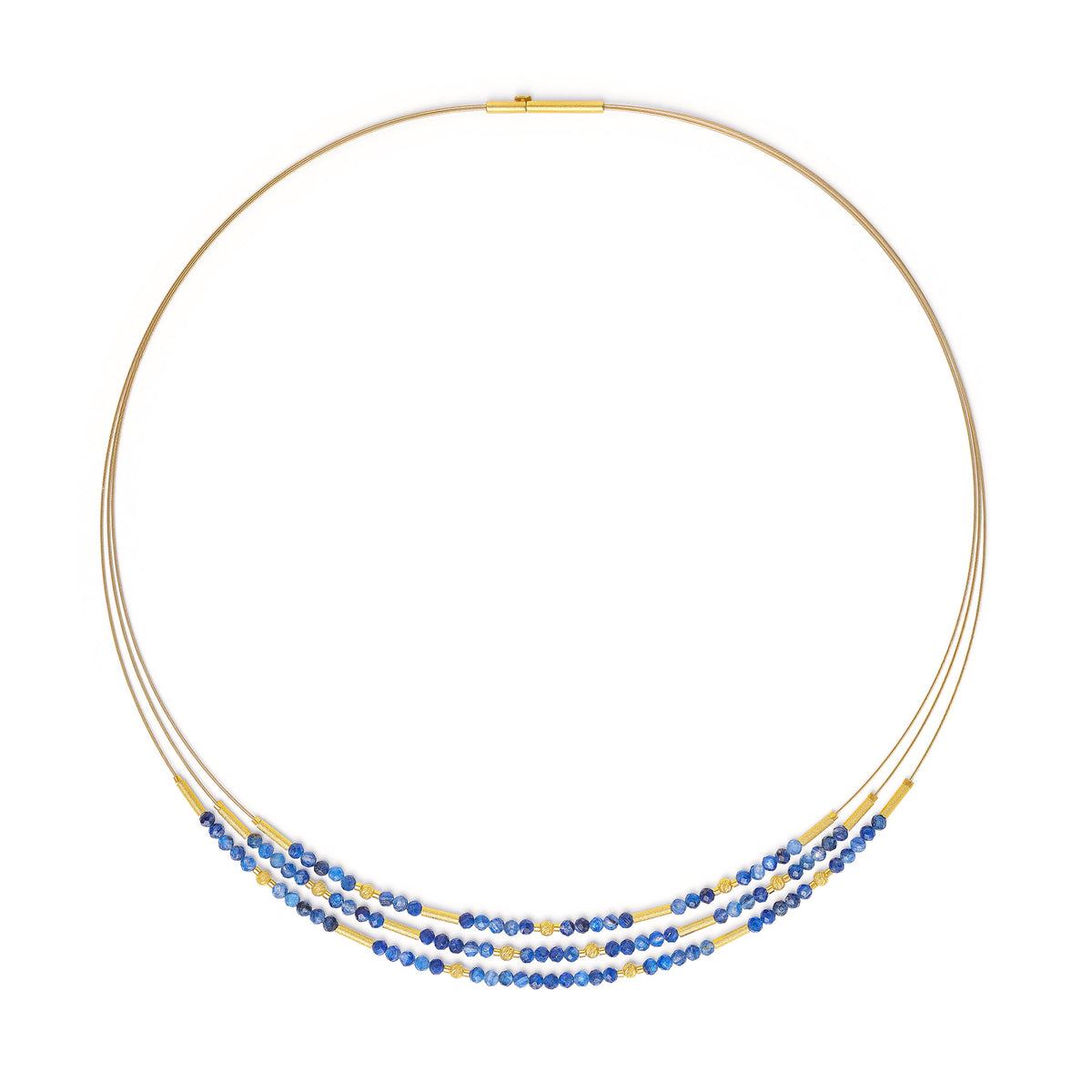 Collier Clenifa von BERND WOLF aus 24-Karat-goldplattiertem Sterlingsilber.