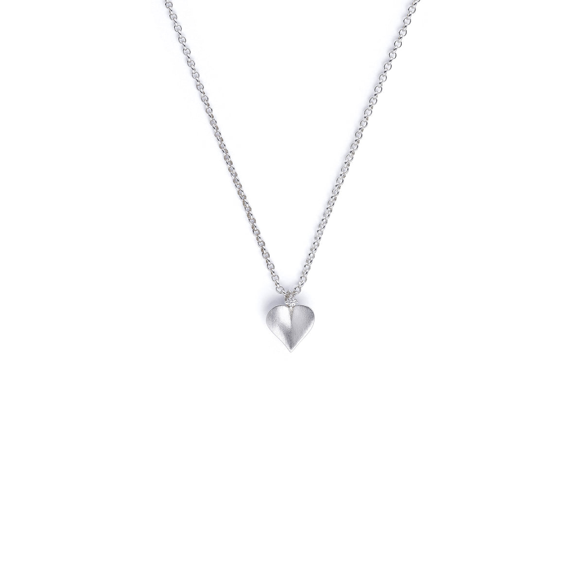Kette mit Anhänger Corasino von BERND WOLF aus 925er Sterlingsilber mit Zirkonia, Designlinie Love.