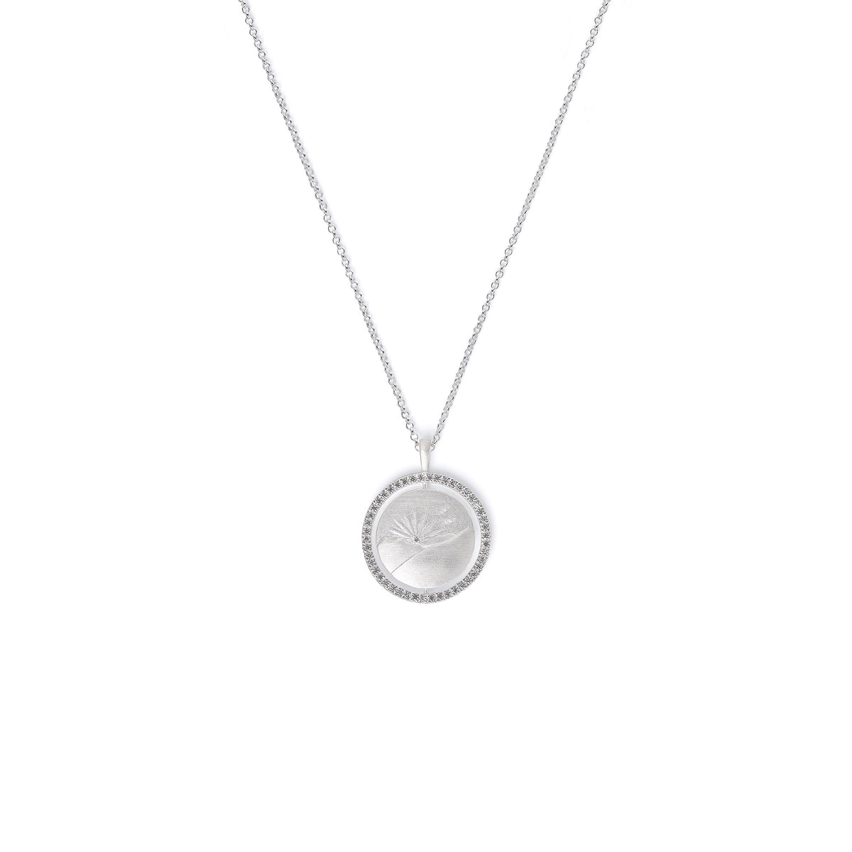 Kette mit Anhänger Somo von BERND WOLF aus 925er Sterlingsilber mit Zirkonia, Designlinie Sun&Moon.