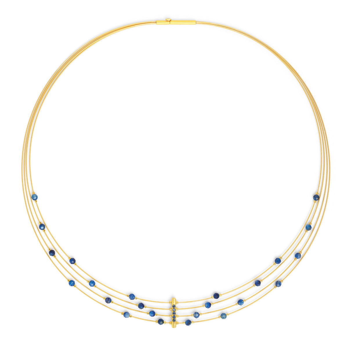 Creolen von BERND WOLF aus 24-Karat-goldplattiertem Sterlingsilber.