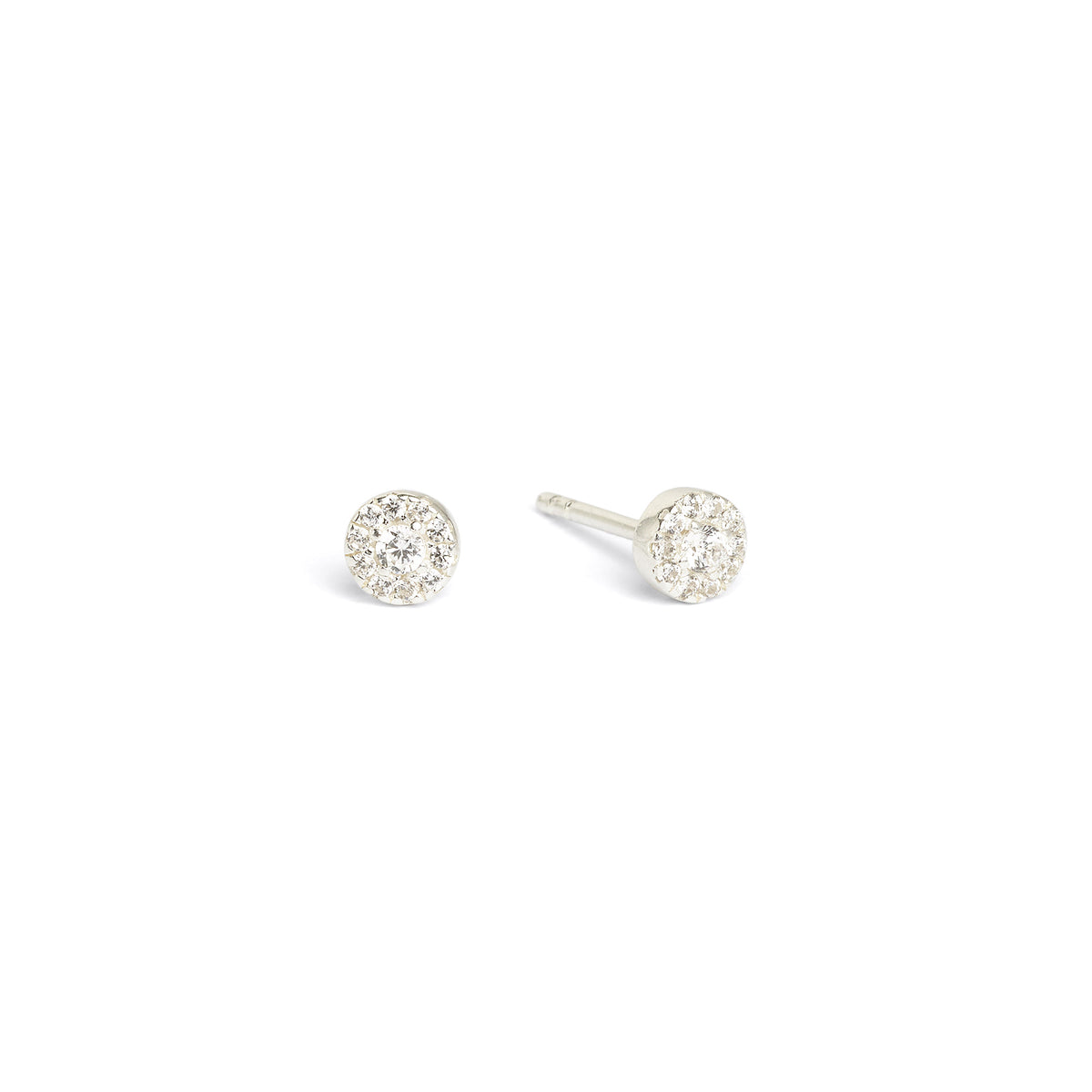 Ohrstecker Franca von BERND WOLF aus 925er Sterlingsilber mit Zirkonia, Designlinie Pirouette.
