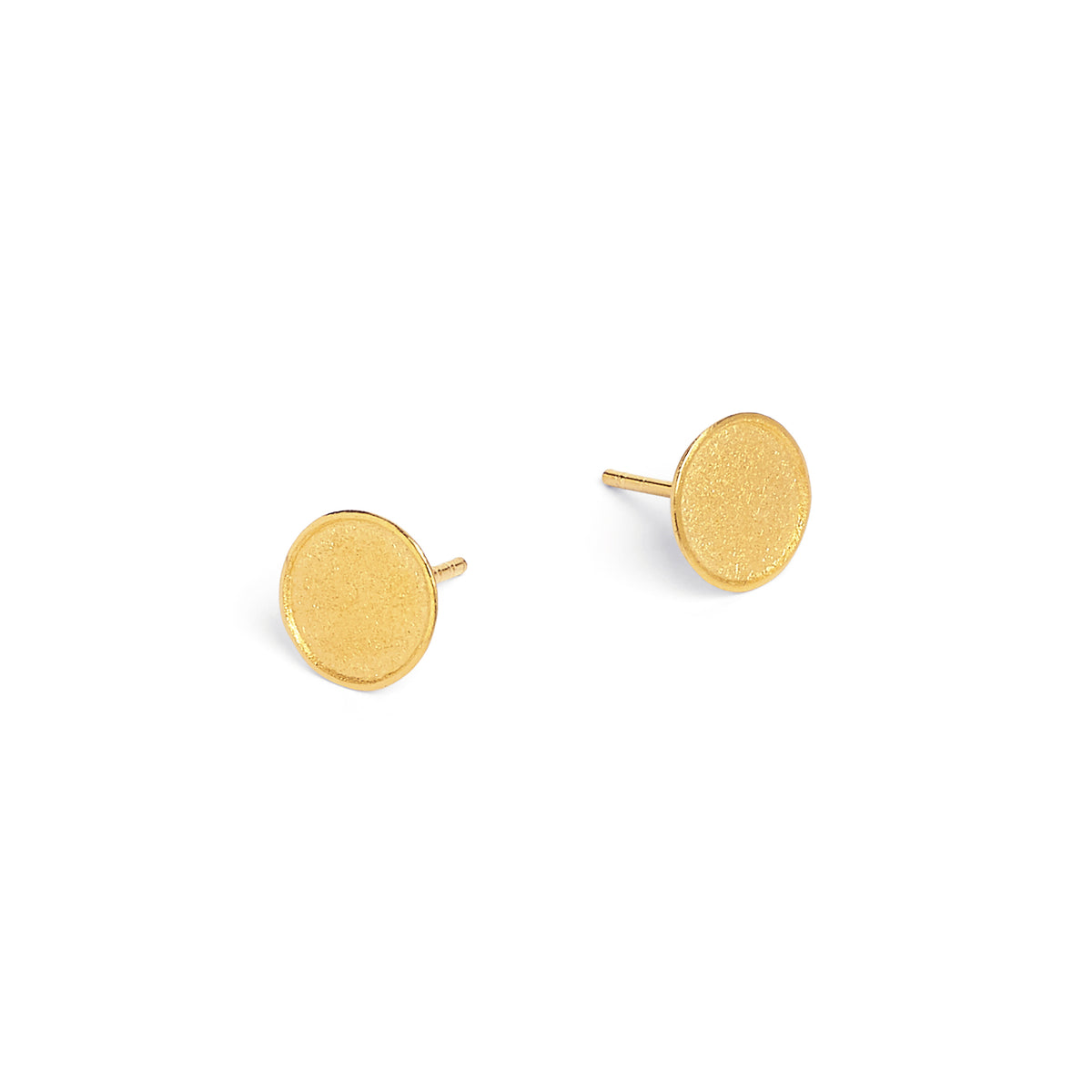 Ohrstecker Sunny von BERND WOLF aus 24-Karat-goldplattiertem Sterlingsilber, Designlinie Sun&Moon.