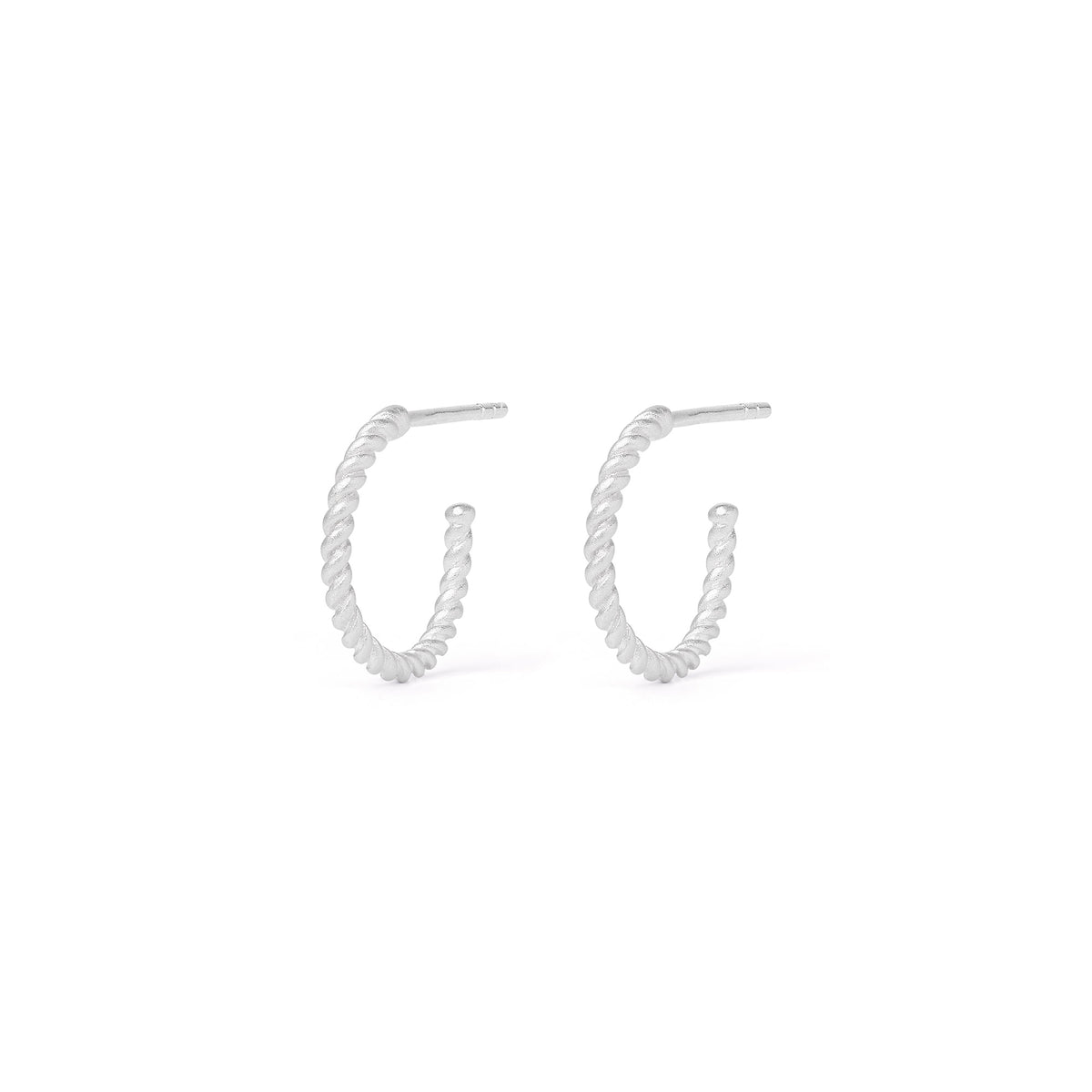 Creolen Florenzi von BERND WOLF aus 925er Sterlingsilber, Designlinie Twisted.