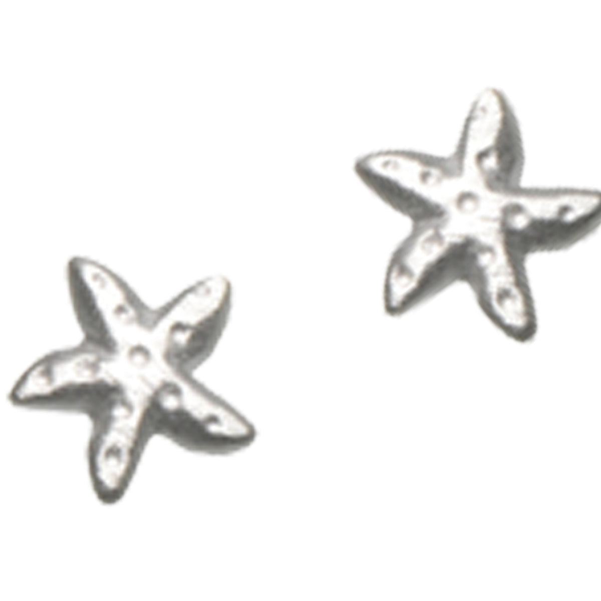 Ohrstecker Seestern von BERND WOLF aus 925er Sterlingsilber, Designlinie Maritim.