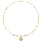 Collier Pirondi von BERND WOLF aus 24-Karat-goldplattiertem Sterlingsilber mit Süßwasserperle.