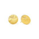Ohrstecker Bergmond von BERND WOLF aus 24-Karat-goldplattiertem Sterlingsilber mit Zirkonia, Designlinie Sun&Moon.