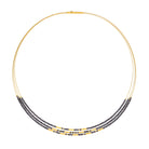 Collier Clani von BERND WOLF aus 24-Karat-goldplattiertem Sterlingsilber mit Spinell, Designlinie Cleopatra.