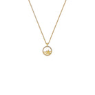 Kette mit Anhänger Seastar von BERND WOLF aus 24-Karat-goldplattiertem Sterlingsilber mit Zirkonia, Designlinie Maritim.