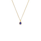 Kette mit Anhänger Antonio von BERND WOLF aus 24-Karat-goldplattiertem Sterlingsilber mit Lapislazuli, Designlinie Aqua.