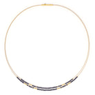 Collier Clenia von BERND WOLF aus 24-Karat-goldplattiertem Sterlingsilber mit Spinell, Designlinie Cleopatra.