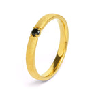 Ring Estrella von BERND WOLF aus 24-Karat-goldplattiertem Sterlingsilber mit Spinell, Designlinie Brilliana.