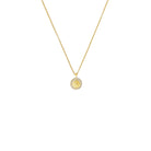 Kette mit Anhänger Solira von BERND WOLF aus 24-Karat-goldplattiertem Sterlingsilber mit Zirkonia, Designlinie Sun&Moon.