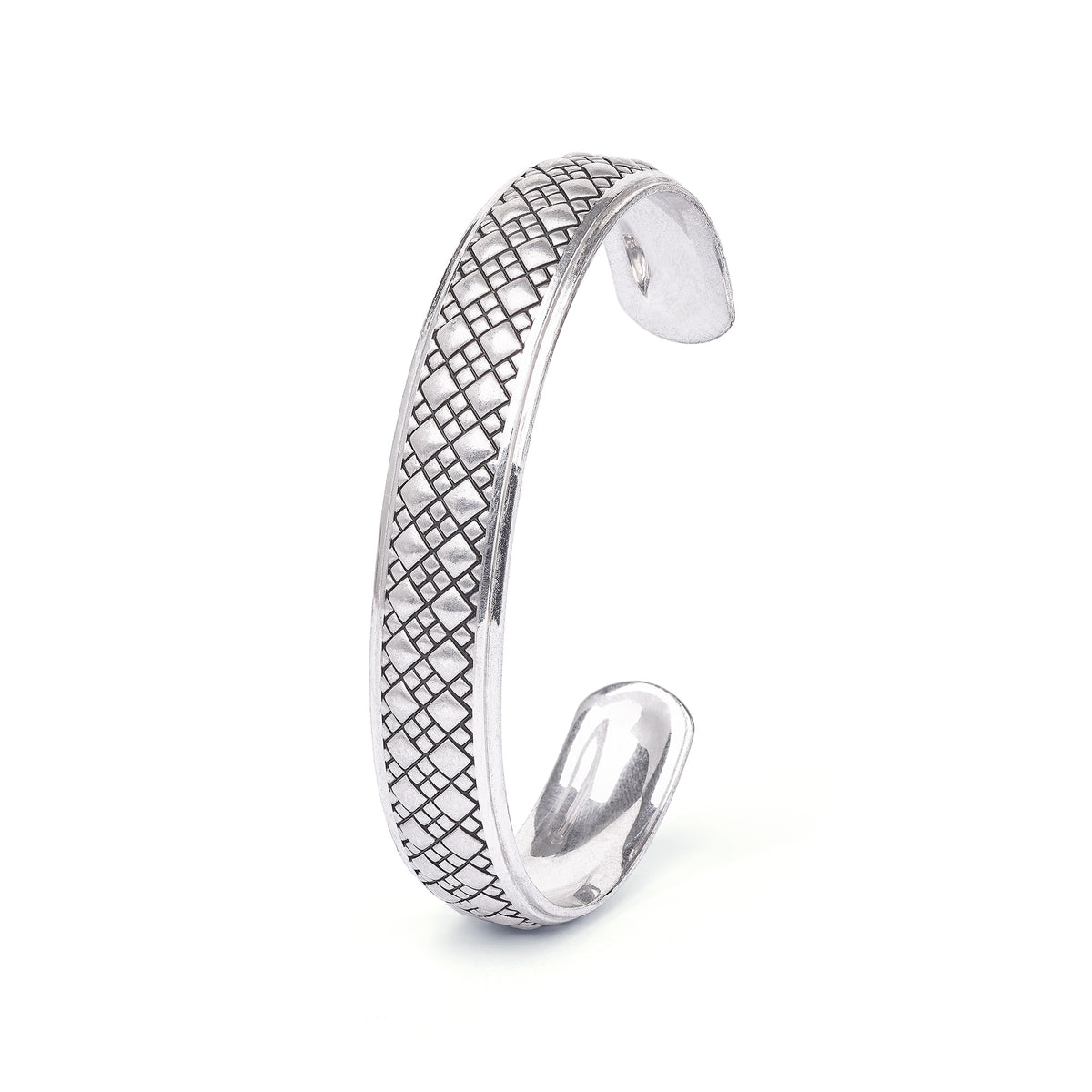 Armreif Lobos von BERND WOLF aus Silber-rhodiniert mit Silber rhodiniert, Designlinie Lobos.