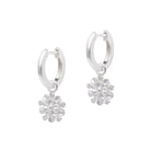 Creolen Cerisera von BERND WOLF aus 925er Sterlingsilber mit Zirkonia, Designlinie Flowertimes.