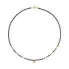 Halskette Sunteni von BERND WOLF aus 24-Karat-goldplattiertem Sterlingsilber mit Spinell, Designlinie Sun&Moon.