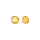 Ohrstecker Suntina von BERND WOLF aus 24-Karat-goldplattiertem Sterlingsilber mit Turmalin, Designlinie Sun&Moon.