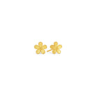 Ohrstecker Marsa von BERND WOLF aus 24-Karat-goldplattiertem Sterlingsilber, Designlinie Flowertimes.