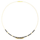 Collier von BERND WOLF aus 24-Karat-goldplattiertem Sterlingsilber mit Spinell.