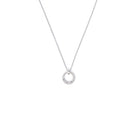 Kette mit Anhänger Croissant von BERND WOLF aus 925er Sterlingsilber mit Zirkonia, Designlinie Sun&Moon.