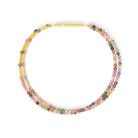 Armreif Clini von BERND WOLF aus 24-Karat-goldplattiertem Sterlingsilber mit Turmalin, Designlinie Cleopatra.