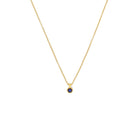 Kette mit Anhänger Castini von BERND WOLF aus 24-Karat-goldplattiertem Sterlingsilber mit Lapislazuli, Designlinie Twisted.