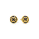 Ohrstecker Verina von BERND WOLF aus 24-Karat-goldplattiertem Sterlingsilber mit Spinell, Designlinie Sparkling Pavé.