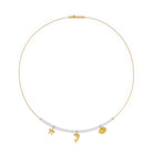 Collier Marita von BERND WOLF aus 24-Karat-goldplattiertem Sterlingsilber mit Süßwasserperle, Designlinie Maritim.