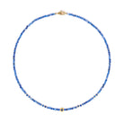 Halskette Umini von BERND WOLF aus 24-Karat-goldplattiertem Sterlingsilber mit Kyanit, Designlinie Cleopatra.
