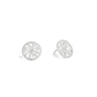 Ohrstecker Aquarose von BERND WOLF aus 925er Sterlingsilber mit Zirkonia, Designlinie Aquarose.