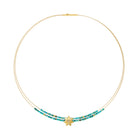 Collier Hortana von BERND WOLF mit Türkis.