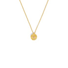 Kette mit Anhänger Liani von BERND WOLF aus 24-Karat-goldplattiertem Sterlingsilber mit Turmalin pink, Designlinie Liana.