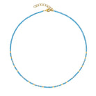 Halskette Tabaci von BERND WOLF aus 24-Karat-goldplattiertem Sterlingsilber mit Apatit, Designlinie Cleopatra.