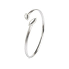 Armreif Navella von BERND WOLF aus 925er Sterlingsilber mit Zirkonia, Designlinie Navette.