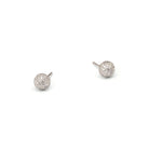 Ohrstecker Goa von BERND WOLF aus 925er Sterlingsilber mit Zirkonia, Designlinie Pavé Zirkonia.