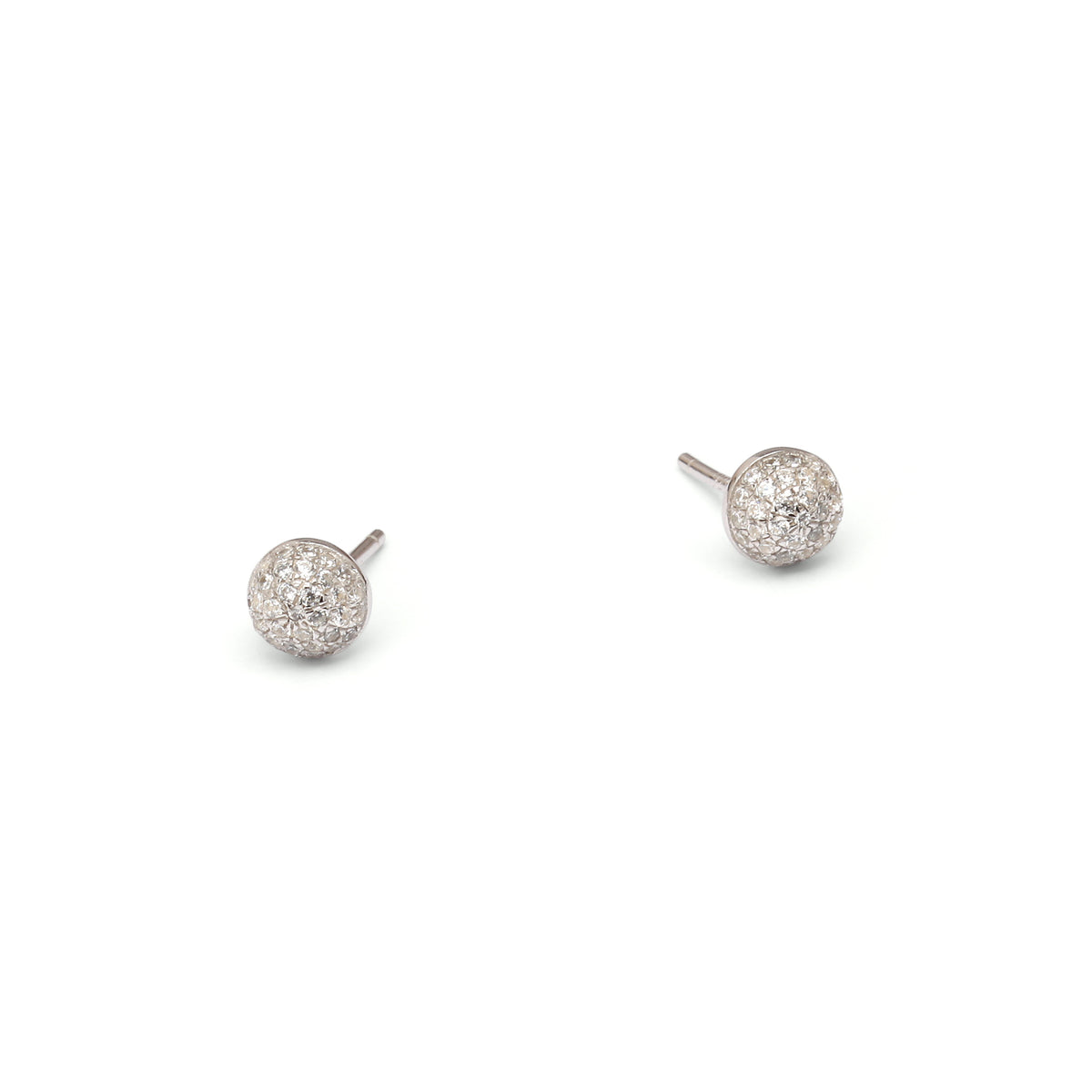 Ohrstecker Goa von BERND WOLF aus 925er Sterlingsilber mit Zirkonia, Designlinie Pavé Zirkonia.