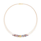 Collier Sentra von BERND WOLF aus 24-Karat-goldplattiertem Sterlingsilber mit Turmalin, Designlinie Sentro.