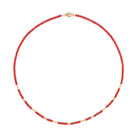 Halskette Tafacia von BERND WOLF aus 24-Karat-goldplattiertem Sterlingsilber mit Wurzelkoralle, Designlinie Cleopatra.