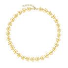 Halskette Cerosa von BERND WOLF aus 24-Karat-goldplattiertem Sterlingsilber, Designlinie Flowertimes.