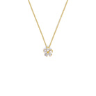 Kette mit Anhänger Marga von BERND WOLF aus 24-Karat-goldplattiertem Sterlingsilber mit Zirkonia, Designlinie Flowertimes.