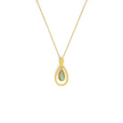 Schmuckstück von BERND WOLF aus 24-Karat-goldplattiertem Sterlingsilber.