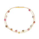 Armreif LaCialo von BERND WOLF aus 24-Karat-goldplattiertem Sterlingsilber mit Turmalin, Designlinie Facette.