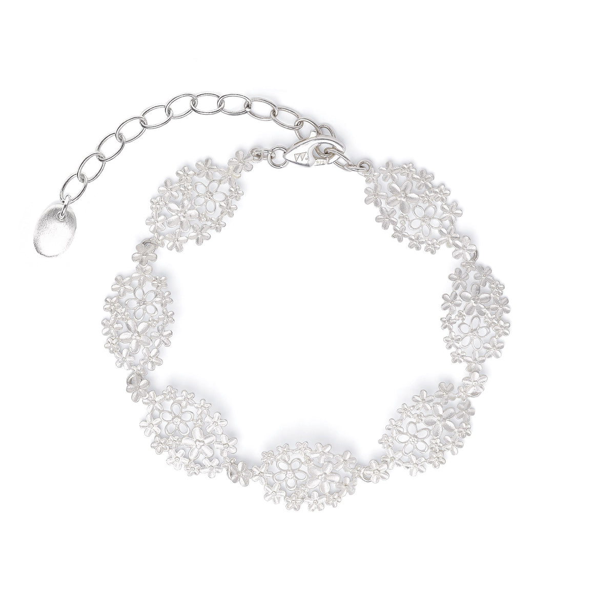 Armkette Bouquando von BERND WOLF aus 925er Sterlingsilber, Designlinie Flowertimes.