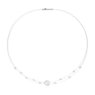Collier Corelis von BERND WOLF aus 925er Sterlingsilber mit Süßwasserperle, Designlinie Hearts.