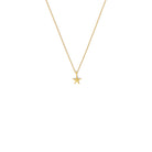 Kette mit Anhänger Seastar von BERND WOLF aus 24-Karat-goldplattiertem Sterlingsilber, Designlinie Maritim.