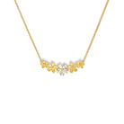Kette mit Anhänger Margie von BERND WOLF aus 24-Karat-goldplattiertem Sterlingsilber mit Zirkonia, Designlinie Flowertimes.