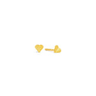 Ohrstecker Corasini von BERND WOLF aus 24-Karat-goldplattiertem Sterlingsilber, Designlinie Love.