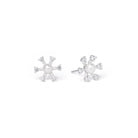 Ohrstecker Crystalli von BERND WOLF aus 925er Sterlingsilber mit Süßwasserperle, Designlinie Brilliana.