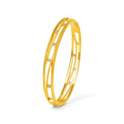 Armreif Selmi von BERND WOLF aus 24-Karat-goldplattiertem Sterlingsilber mit Zirkonia, Designlinie Sentro.