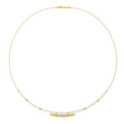 Collier von BERND WOLF aus 24-Karat-goldplattiertem Sterlingsilber mit Süßwasserperle.